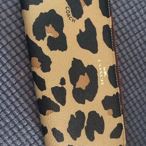 Coach long zippered wallet